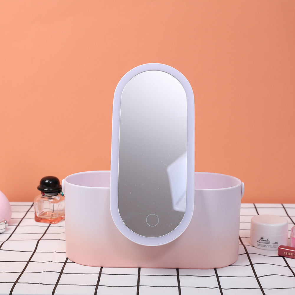 LED Makeup Mirror Organizer