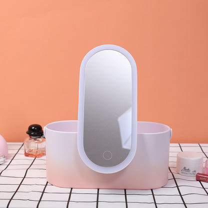LED Makeup Mirror Organizer